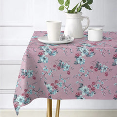 Printed CottonRe Revrsable Dinning Set - New Rose Garden Pink
