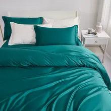 Plain Dyed Luxury Duvet Set Green - 99 Bedding Store