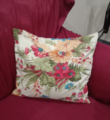 Bella Rese Red- Cushion Cover Set With lace