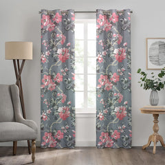 2 PCS PRINTED BLACKOUT CURTAIN FLOWRENCE