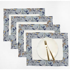 Cotton Dinning Set with Print Bordered-Summer Garden