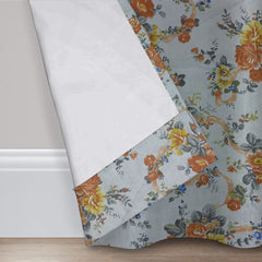 2 PCS PRINTED BLACKOUT CURTAIN ROSE GARDEN BEIGE