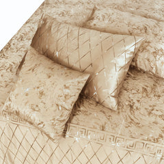 8 Pcs Greek Border Velvet Duvet Cover Set - Skin