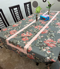 The Flowrenc Printed Cotton Reversable With Border Table Runner