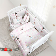 6 Pcs Printed Baby cot set- Danceing Doll