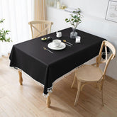 Decorative Cotton Tablecloth With Tassels -