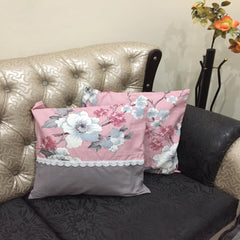 New Rese Garden - Cushion Cover Set With Lace