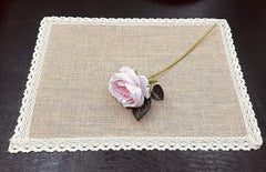 Jute Dinning Set With Cute Lace