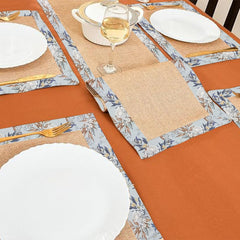 Jute Dinning Set With Border- Amelia
