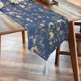 Printed CottonRe Revrsable Dinning Set -Night Garden Blue