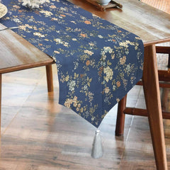 Printed CottonRe Revrsable Dinning Set -Night Garden Blue