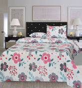 Printed Double Bed sheet Set Amelia