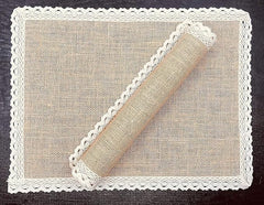 Jute Dinning Set With Cute Lace