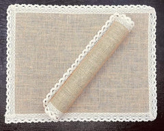 Jute Dinning Set With Cute Lace