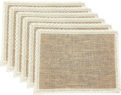 Jute Dinning Set With Cute Lace