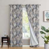 2PC WATERPROOF BLACKOUT PRINTED CURTAINS - ANKARA ARABESQUE