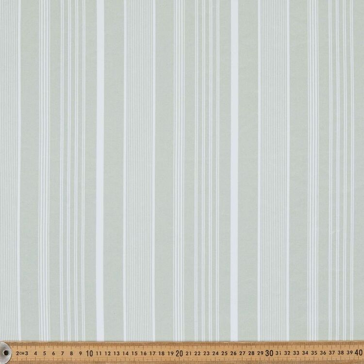 GREEN STRIP PRINTED BLACKOUT CURTAIN - 99 Bedding Store