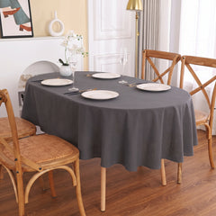 Elegant Grace Cotton Ovel Tablecloth | 100% Cotton