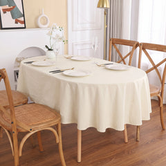 Elegant Grace Cotton Ovel Tablecloth | 100% Cotton