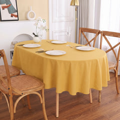 Elegant Grace Cotton Ovel Tablecloth | 100% Cotton