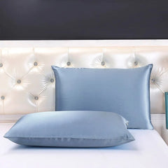 Mulberry Silk Pillowcase Pair Sky Blue - 99 Bedding Store