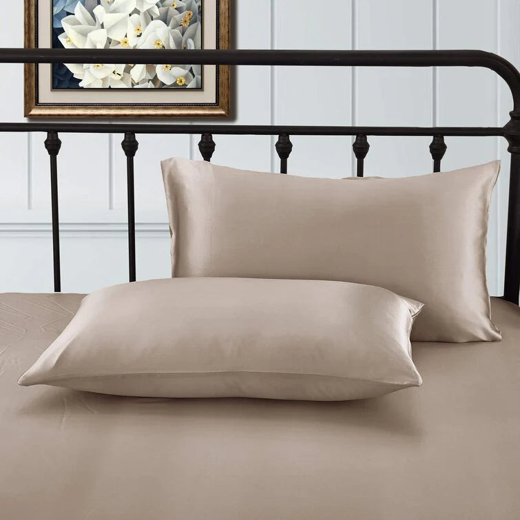 Mulberry Silk Pillowcase Pair Coffee - 99 Bedding Store