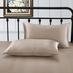 Mulberry Silk Pillowcase Pair Coffee - 99 Bedding Store