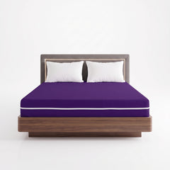 100% Cotton Zipper Mattress Cover - Purple
