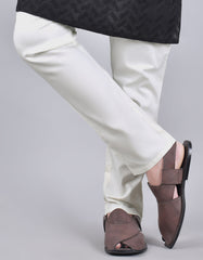 Mans Plain White Ethnic Pajama