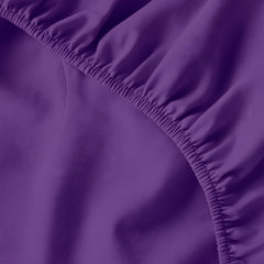 Egyptian Cotton Fitted Sheet Set - Purple