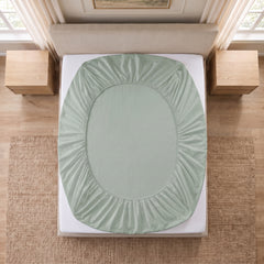 Egyptian Cotton Fitted Sheet Set -Sage Green