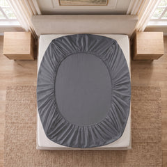 Egyptian Cotton Fitted Sheet Set-Grey