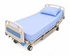 Hospital Cotton Fitted Sheets - Blue