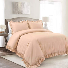 Luxury Cotton Frilled Duvet Cover Set-001