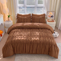 Serenity pinch Pleated Luxury Duvet Set