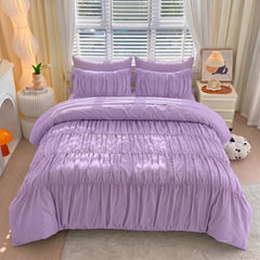 Serenity pinch Pleated Luxury Duvet Set