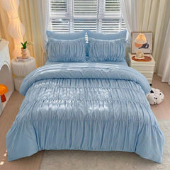 Serenity pinch Pleated Luxury Duvet Set