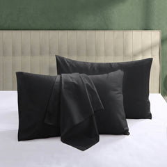 Plain Dyed Pillow Cover - Black