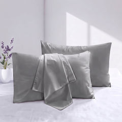 Plain Dyed Pillow Cover - Grey