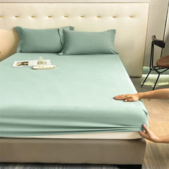 Steel Sea Green Egyptian Cotton Fitted Sheet Set - 99 Bedding Store