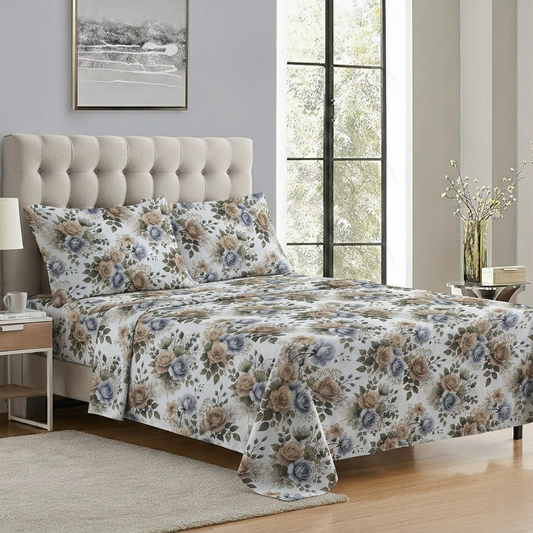 Sungardne Printed Double Bed sheet