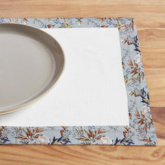 Cotton Dinning Set with Print Bordered-Summer Garden