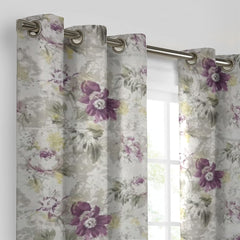 2 PCS PRINTED BLACKOUT CURTAIN BROKKBLAD FLOWRAL