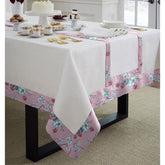 Cotton Dinning Set with Print Bordered- New Rose Garden