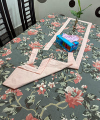 The Flowrenc Printed Cotton Reversable With Border Table Runner