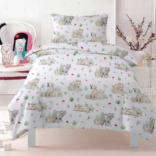 Bear and nature Printed Kids Comforter set