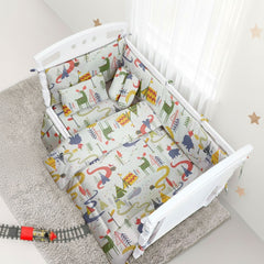 Pcs Printed Baby cot set- Safari Land