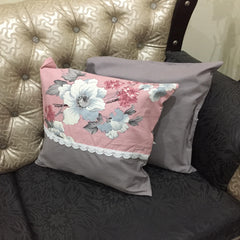 New Rese Garden - Cushion Cover Set With Lace