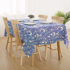 Printed CottonRe Revrsable Dinning Set -Night Garden Blue