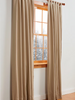 Pack Off 2 PC Plain Dyed Tab Top Curtains with lining-